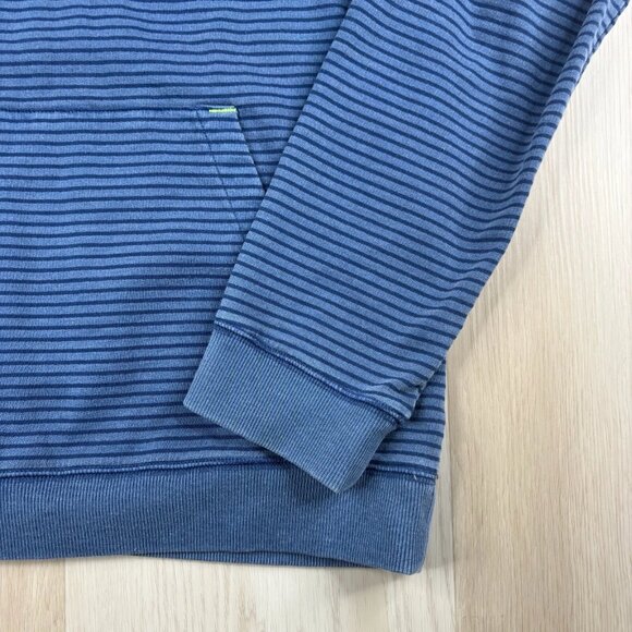 Vineyard Vines Mens Blue Long Sleeve Striped Performance Pullover Hoodie Size M - Picture 6 of 10